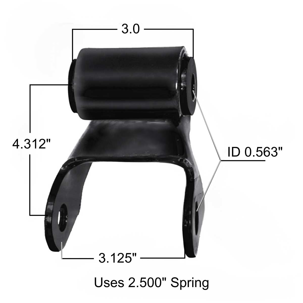 Chevrolet & GM Rear Leaf Spring Shackle | M1629 | Spring Works