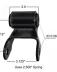 Chevrolet and GM leaf spring shackle M1629 measurements.
