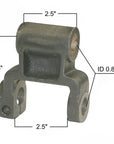 Chevrolet and GM leaf spring shackle M4 measurements.