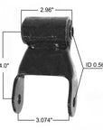 Dodge rear leaf spring shackle M1798 measurements.