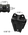 Ford front leaf spring hanger M1110 measurements.