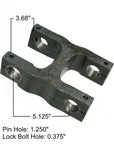 Freightliner leaf spring shackle M654 measurements.