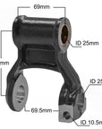 Hino leaf spring shackle MH5415 measurements.