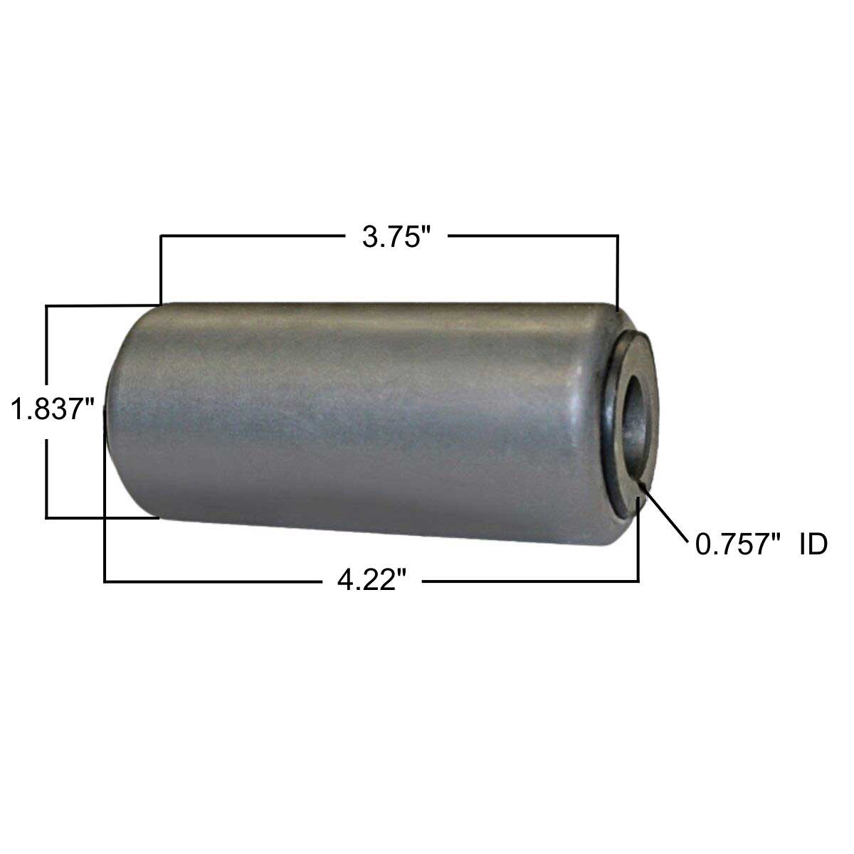 International leaf spring bushing MR752 measurements.
