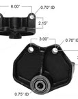 International leaf spring hanger MIH5536 measurements.