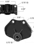 International leaf spring hanger MIH5581 measurements.