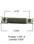 International shackle pin M5238 measurements.