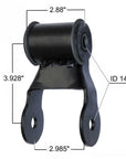 Toyota leaf spring shackle TS009 measurements.