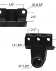 Volvo leaf spring hanger MV1659 measurements.