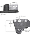 Volvo leaf spring hanger MV96706 measurements.