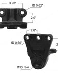 Volvo and Mack leaf spring hanger MV1645 measurements.