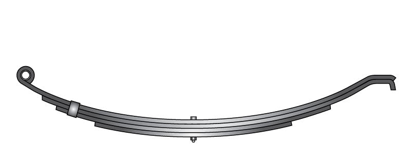 SPRING エース＆チョッパー AP Products 014-124903 4-Leaf Double Eye Axle Leaf Spring