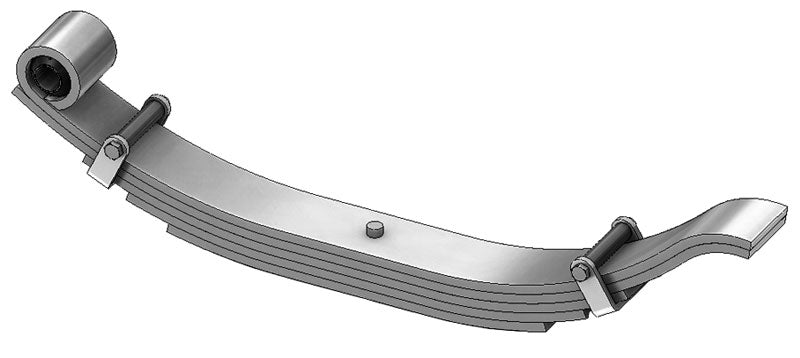 10,000 Lb Trailer Leaf Spring - 5-Leaf Slipper Style For Heavy Duty Axles