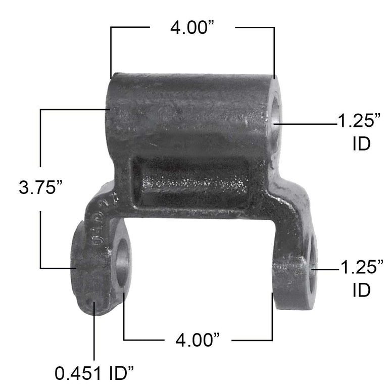 Shackle Spring Right Bluebird Front Leaf Spring Shackle | M1948 | Spring Works