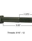 Ford leaf spring bolt M5108 measurements.