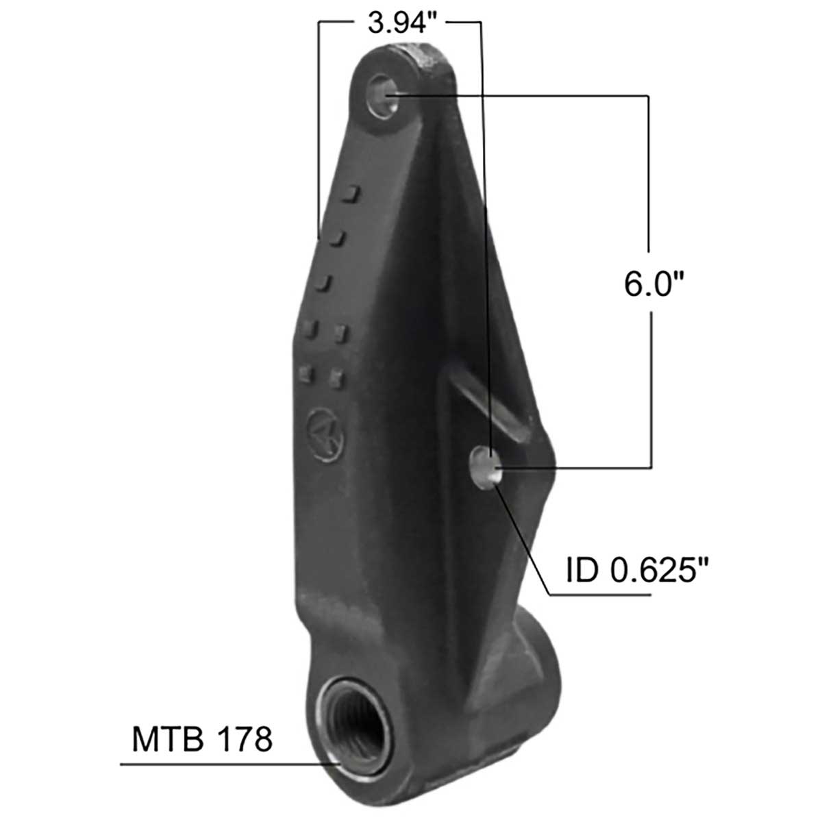 Kenworth leaf spring hanger M1820 measurements.