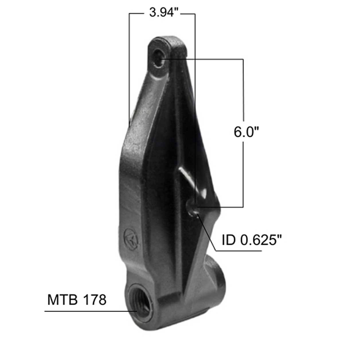 Kenworth leaf spring hanger M1820A measurements.