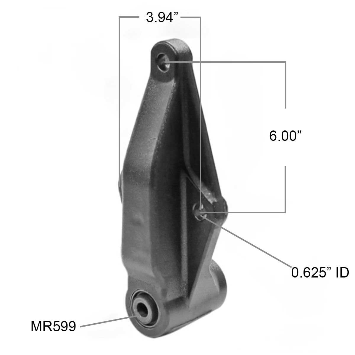 Kenworth leaf spring hanger M1825A measurements.