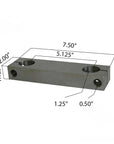 Peterbilt shackle side bar M1502 measurements.