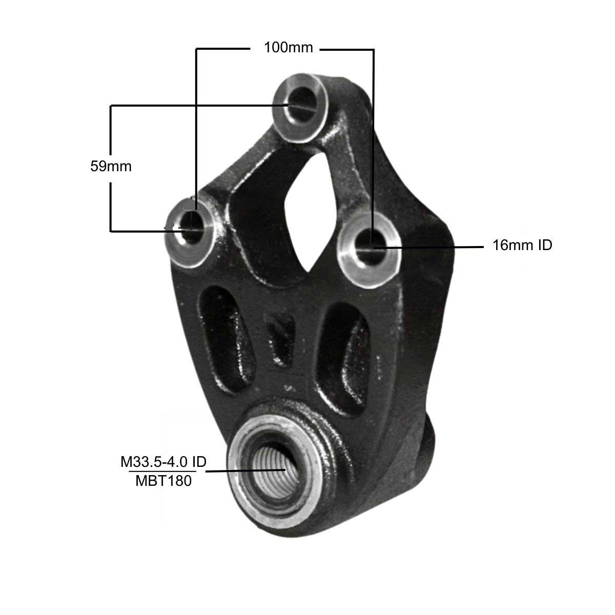 Volvo leaf spring hanger MV96294 measurements.