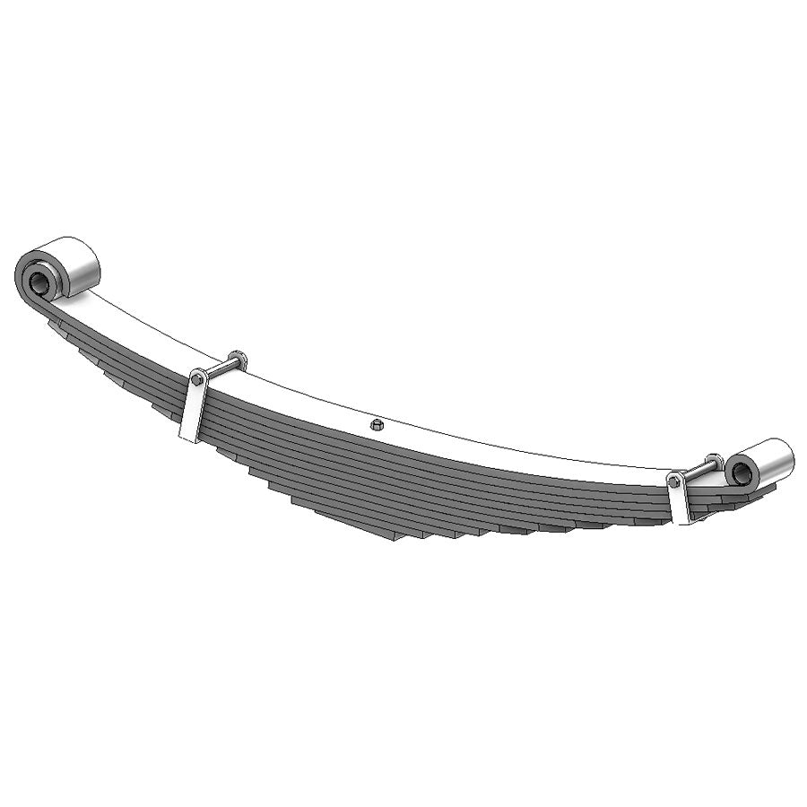 Ford L Series Heavy Duty Front Leaf Spring -11 Leaves - 43-698HD ...